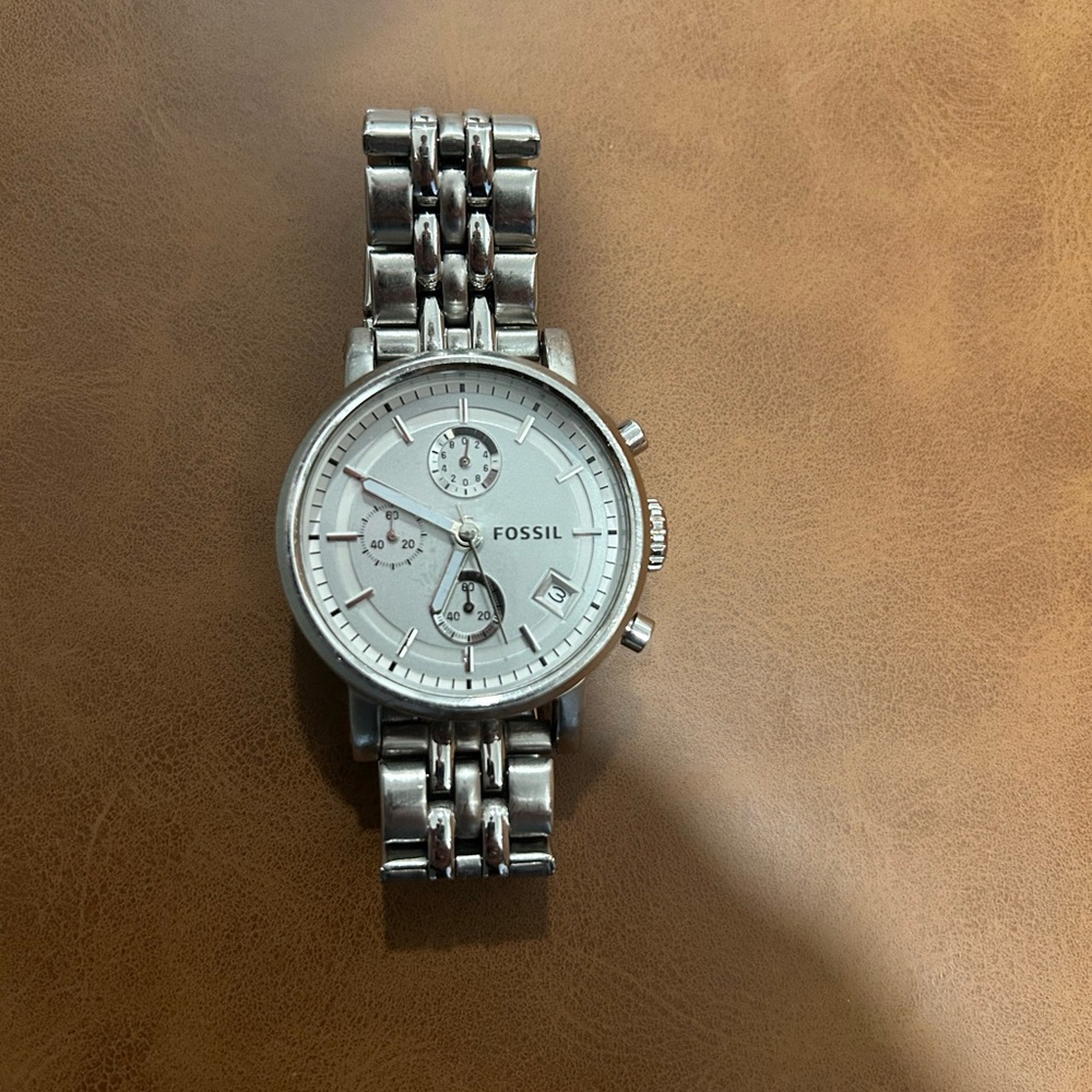 Used Fossil Watch - Silver